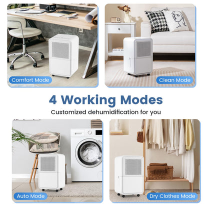 15 L Dehumidifier for Home with 4 Modes and 24H Timer