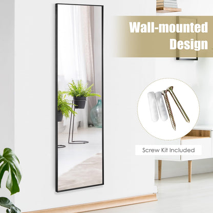 120 x 37 cm Full Length Wall Hanging Mirror with Adjustable Hook