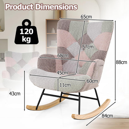 Relax Rocking Chair for Nursery Living Room Bedroom