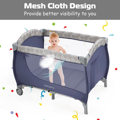 Portable Baby Bed Playard with Bassinet