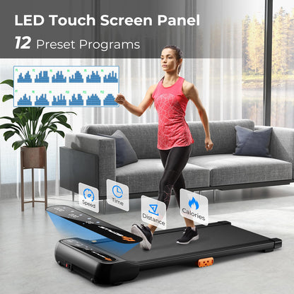 Under Desk Treadmill for Home/Office with 12 Preset Programs