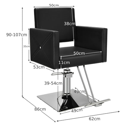 360 Degree Swivel Hairdressing Chair with Footrest and Backrest