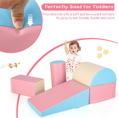 5-Piece Soft Waterproof Kids Climb and Crawl Activity Playset