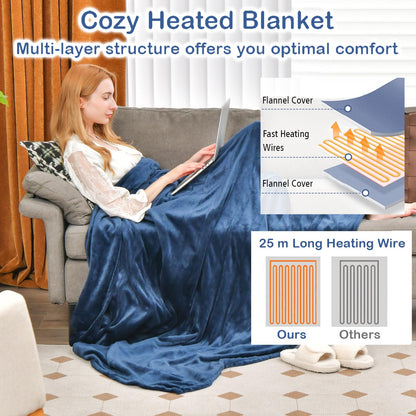 Electric Heated Blanket with 4 Heating Levels