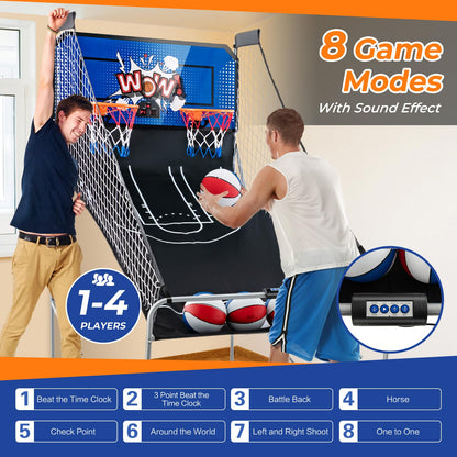 Basketball Arcade Game Indoor for 2 Players