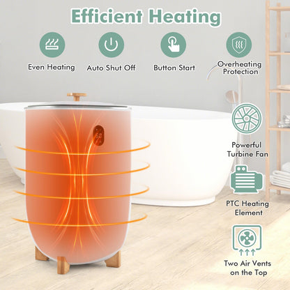 20/35L Large Towel Warmer Bucket with PTC Heater and Fragrant Disc Holder