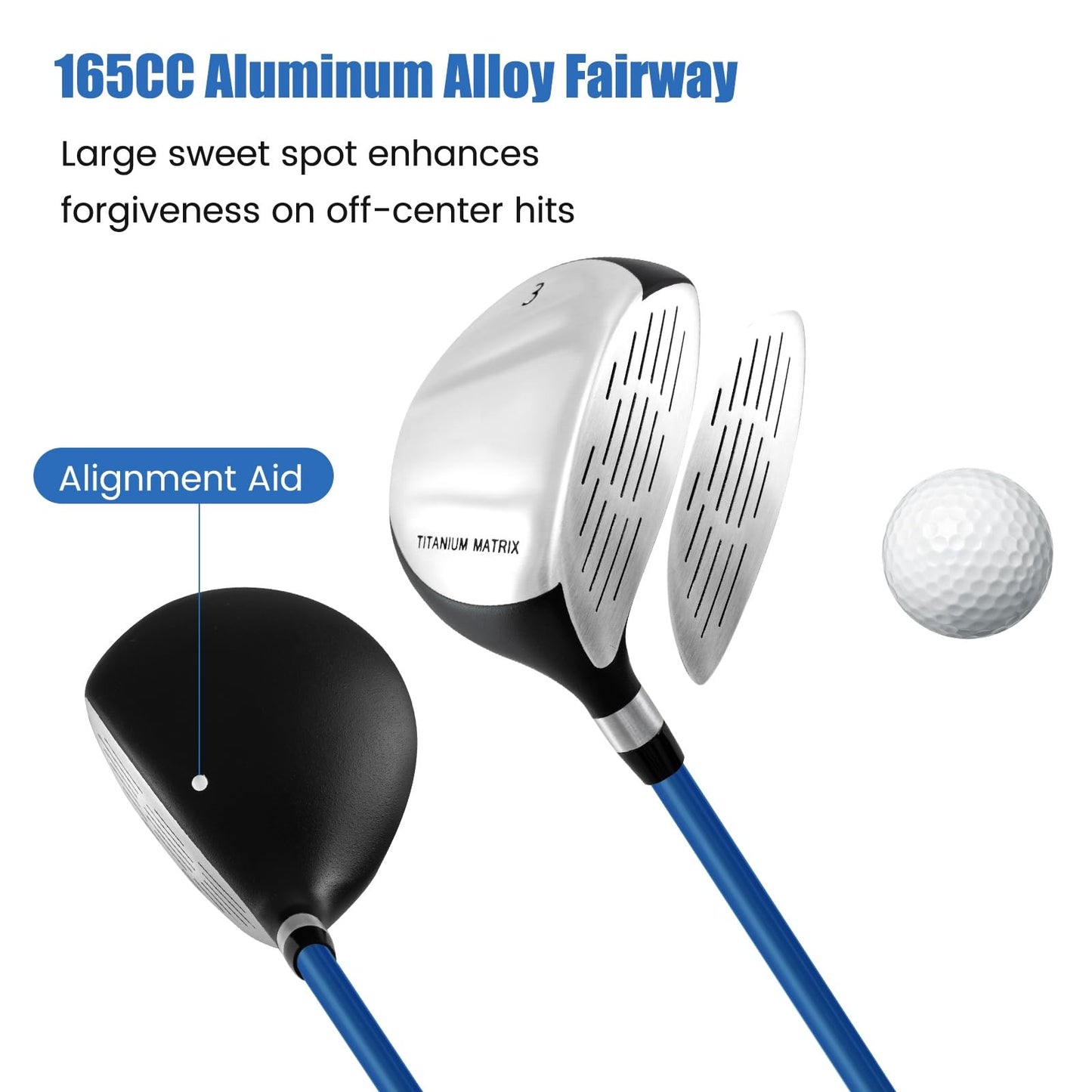 Kids Complete Golf Clubs Set for Boys and Girls Aged 8-10/11-13 Years