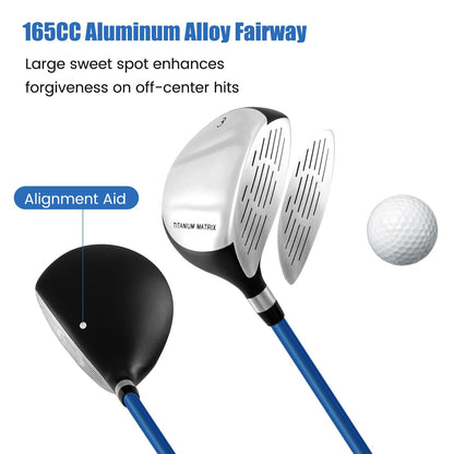 Kids Complete Golf Clubs Set for Boys and Girls Aged 8-10/11-13 Years