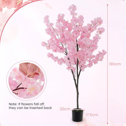 190cm Tall Artificial Cherry Blossom Tree