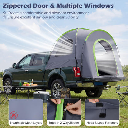Pickup Truck Tent 168-177 CM Waterproof PU2000mm