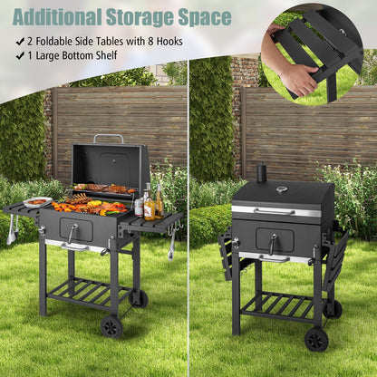 Portable Smoker Barbecue Griller with Hooks