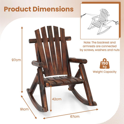 Adirondack Rocking Chair for Garden