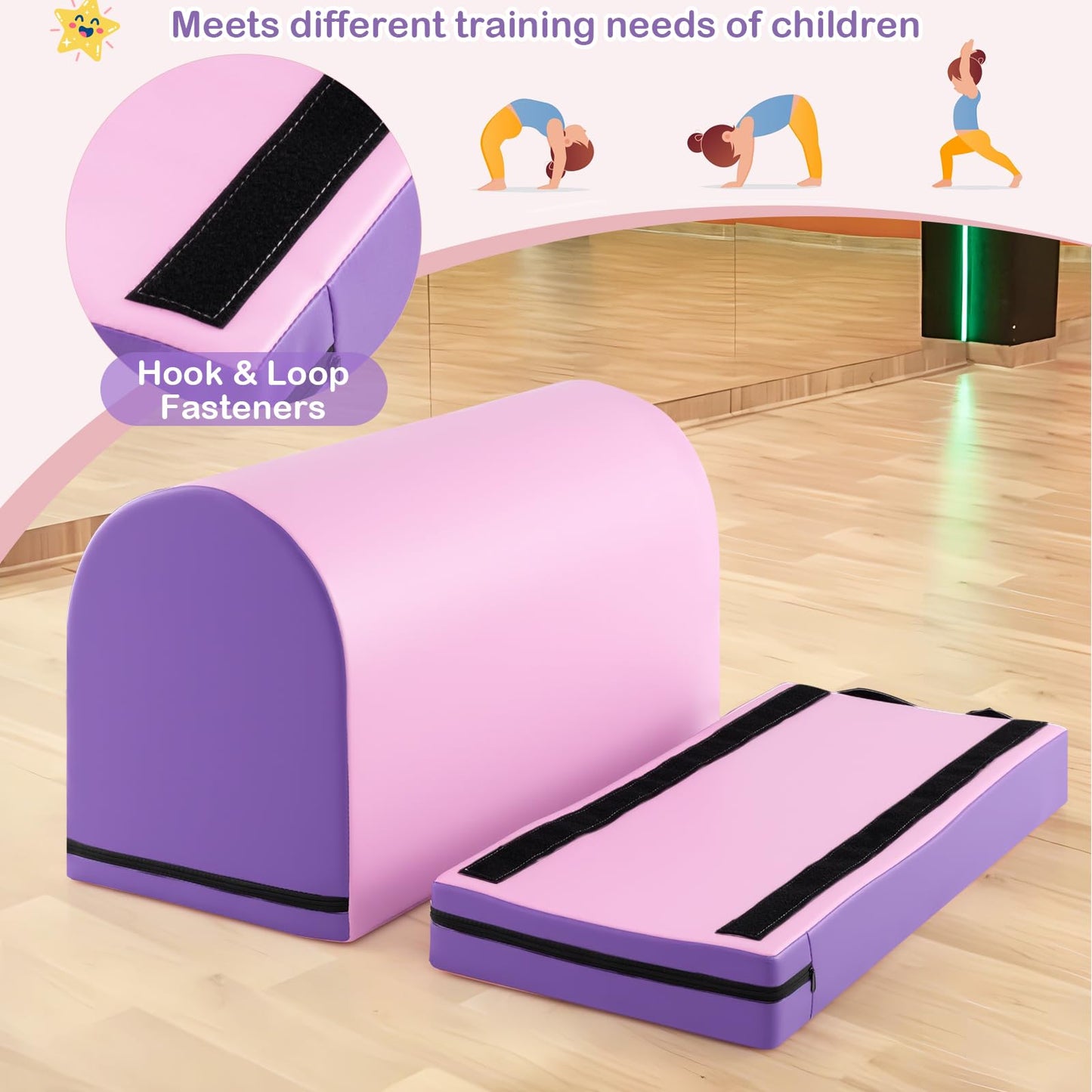 Mailbox Tumbling Mat with Detachable Mat and Carrying Handle