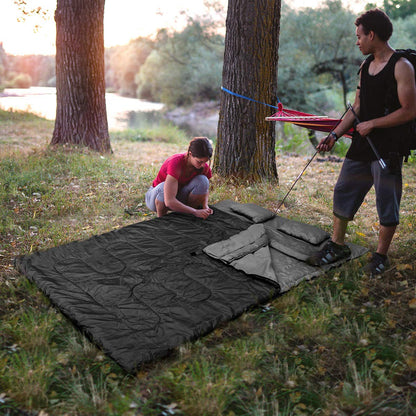 Double Sleeping Bag Extra Large Waterproof with Carrying Bag