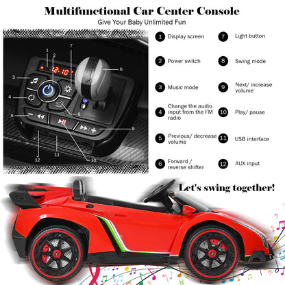 2-Seater Licensed Lamborghini Racing Cars with Remote Control