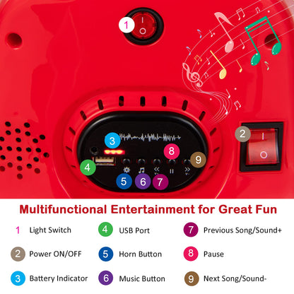 360 Spin Kids Bumper Car 12V Battery Powered Ride On Toy with Remote Control Dual Joysticks