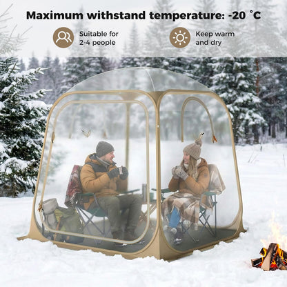 Pop up Bubble Tent, All Weather Sport Shelter Screen House with Carrying Bag