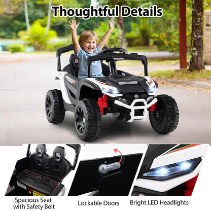 12V Kids Ride On Car Electric UTV with LED Lights and Music