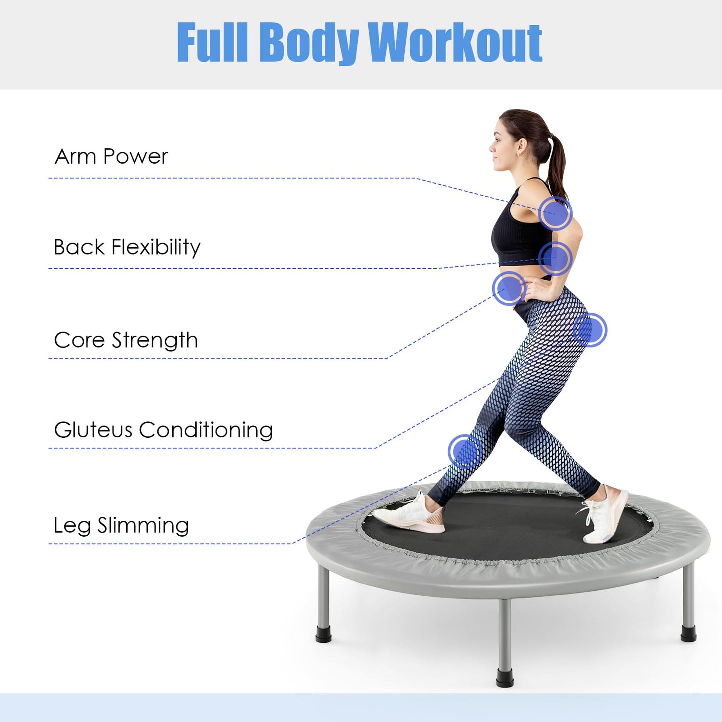 Foldable Fitness Exercise Rebounder