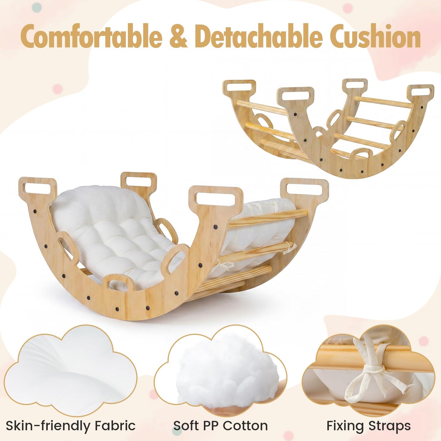 3 in 1 Montessori Kids Climbing Rocker