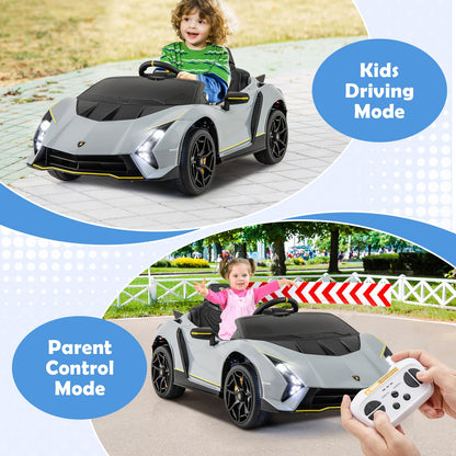 12V Kids Ride on Car 4WD Lamborghini Licensed with 3 Speeds and Music