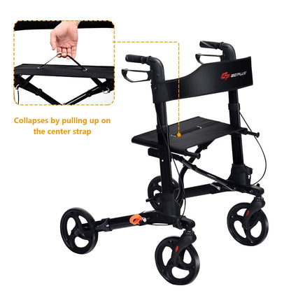 Lightweight Aluminium Folding Walking Mobility Aid With 4 Wheels