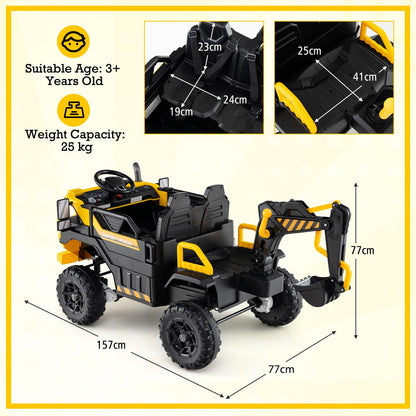 4WD Electric Truck Construction Vehicle with Remote Control