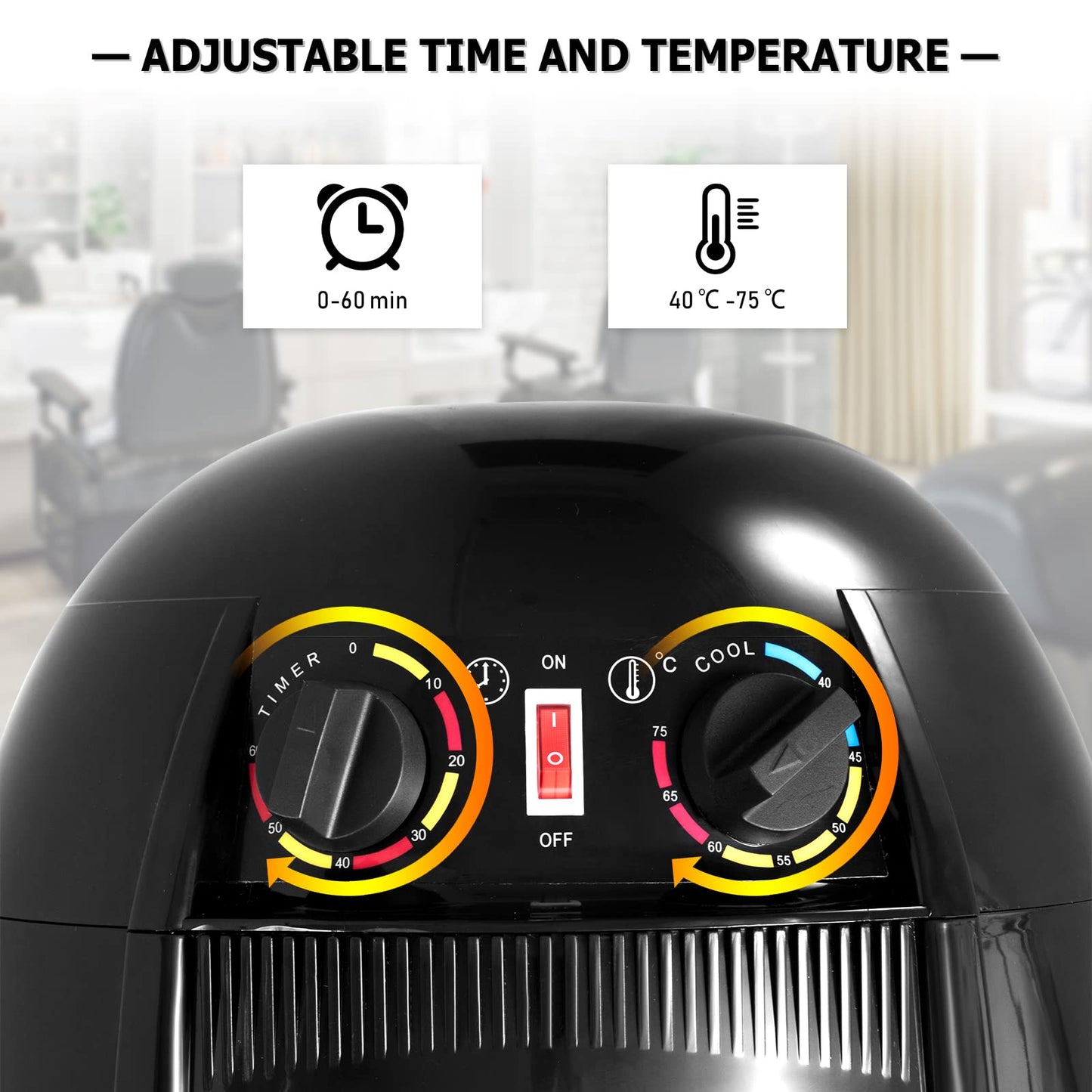 Portable Salon Hood Hairdryer with Stand