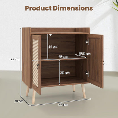 Sideboard Buffet Cabinet with 2 Doors & Adjustable Shelf