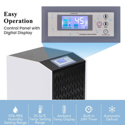 120L Commercial Industrial Dehumidifier for Spaces up to 500㎡