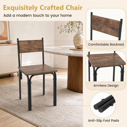 3-Piece Drop Leaf Dining Table Set with 2 Chairs and 2-Tier Storage Shelves for Kitchen