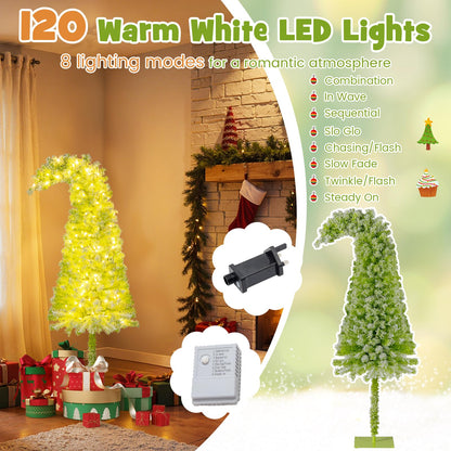 Whimsical Christmas Tree with Branch Tips and Warm White LED Lights