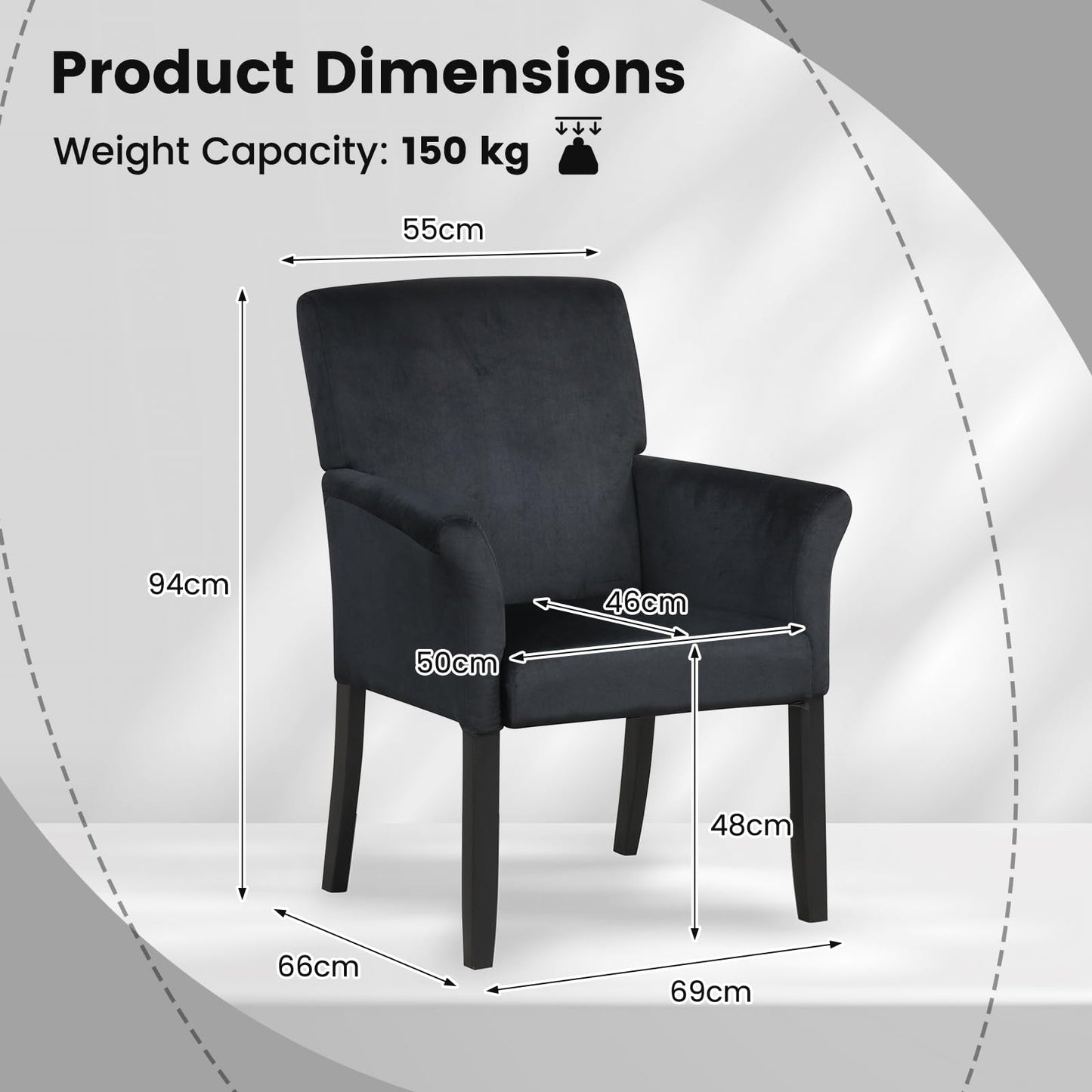 Upholstered Lounge Armchair Single Sofa Chair
