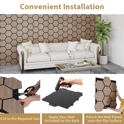 4 Pack Acoustic Panels for Walls 81 x 66 cm Sound Absorbing Panel