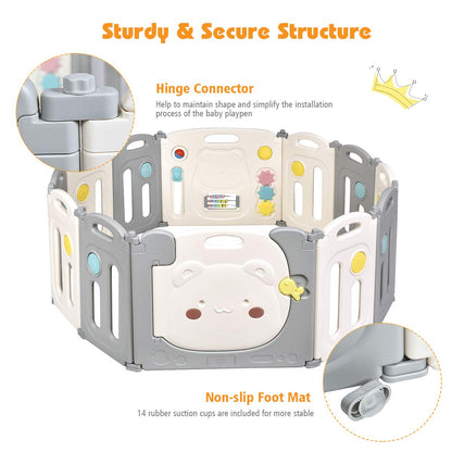 oddler Playard Activity Center with Lockable Door