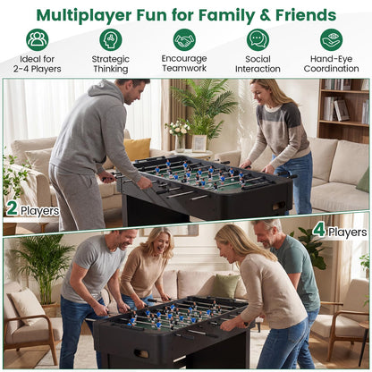 119 CM Competition Full Size Soccer Game Table with 22 Players