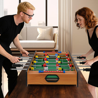 2 In 1 Multi Game Table Compact Tabletop Foosball Table and Hockey Game