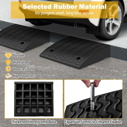 Heavy Duty Curb Ramp Set with 4 Expansion Bolts