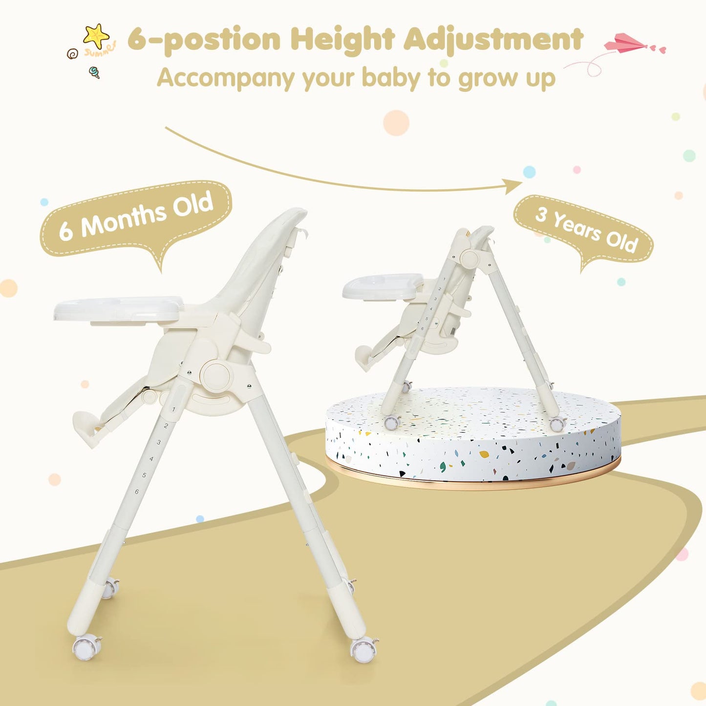 Giantex Foldable Highchair for Babies and Toddlers