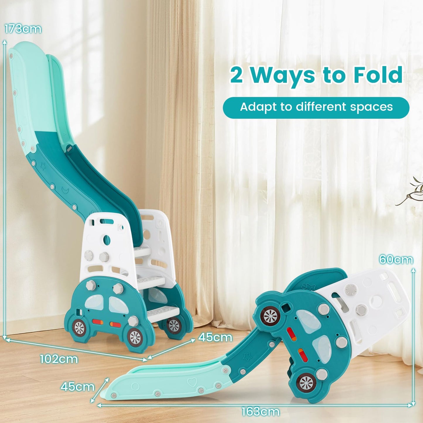 5 in 1 Convertible Kids Art Easel with Double-Sided Magnetic Dry Erase