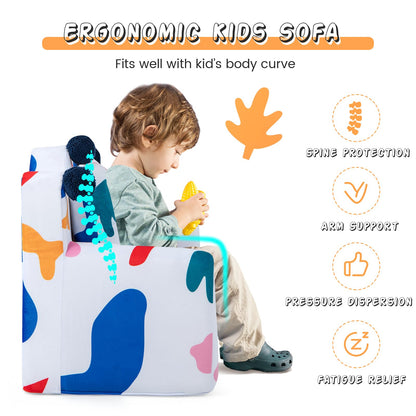 Kids Sofa Chair Foam Filled Armchair with Extra Padded Pillow