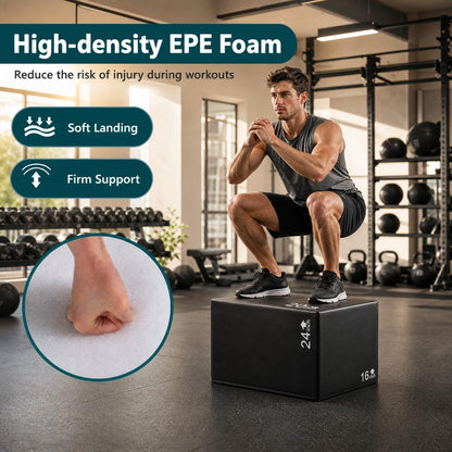 3 In 1 High Density Foam Plyometric Box