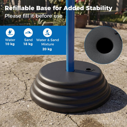 Netball Stand and Post, Adjustable Basketball Goal System