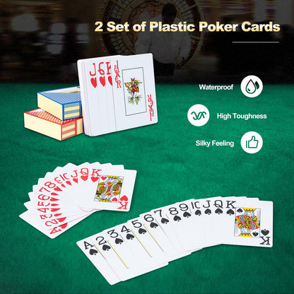 300 Pieces Texas Holdem Poker Set with Claytec Chips