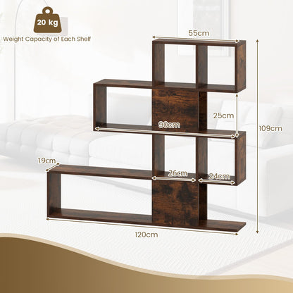 Wooden Display Bookshelf Corner Rack