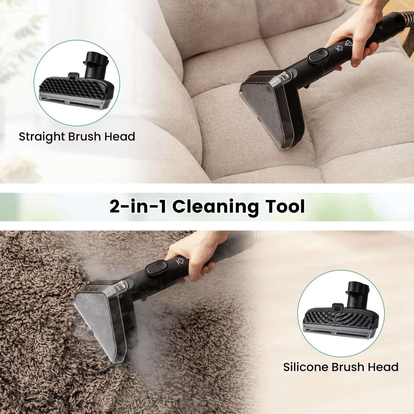 1800W Portable Spot Cleaner with Steam