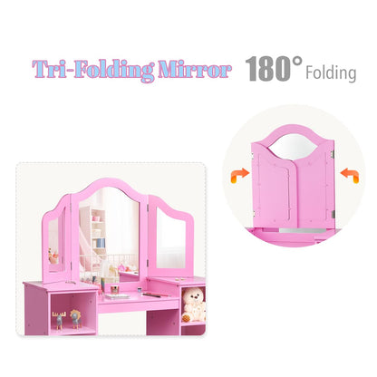 Kids Dressing Table and Chair Set