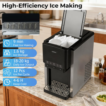3-in-1 Water Dispenser with 20 kg Daily Output and Auto Add Water