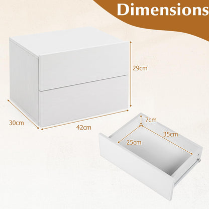 Floating Bedside Table, Small Wall Mounted Nightstand