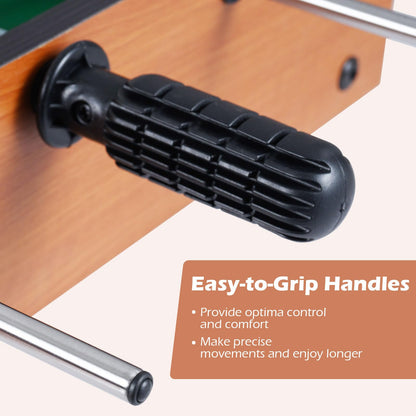 Table Top Football Game, 51 x 31cm Foosball Table with 2 Balls, Score Keepers